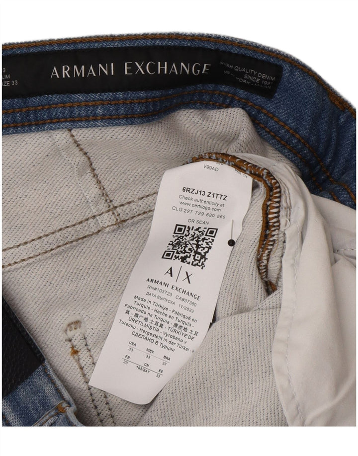 Armani Exchange Jean Slim Homme W33 L32 Bleu Coton