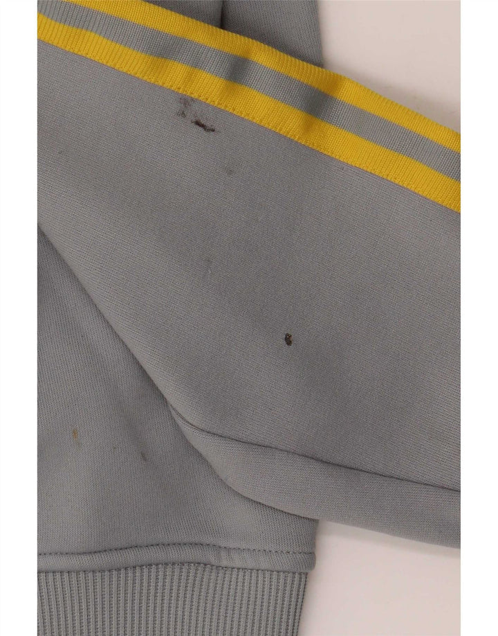 Adidas Pull à capuche zippé pour femme UK 12 Gris moyen Polyester