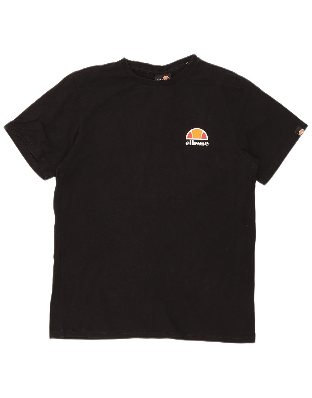 ELLESSE T-Shirt Femme UK 12 Medium Noir