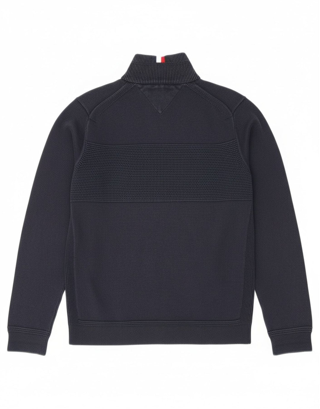 Tommy Hilfiger Pull col zippé homme bleu marine moyen coton