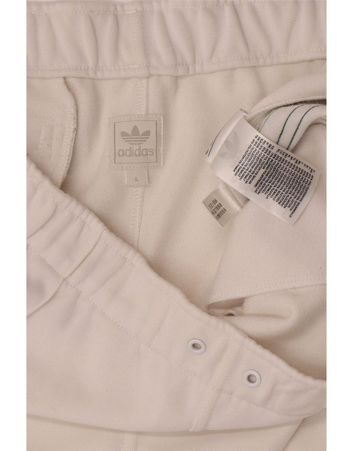 Adidas Short de sport pour homme Large Blanc Polyester