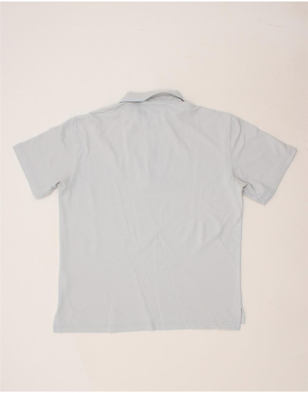 CANADIENS Mens Zip Neck Polo Shirt IT 52 Large Grey Polyamide Vintage Canadiens and Second-Hand Canadiens from Messina Hembry 