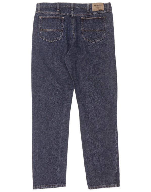 Wrangler Jean droit homme W40 L36 bleu marine coton