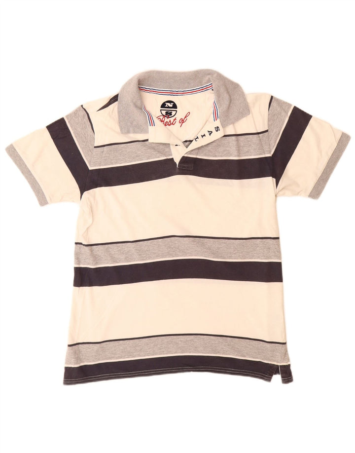 North Sails Polo Homme Petit Coton Rayé Multicolore