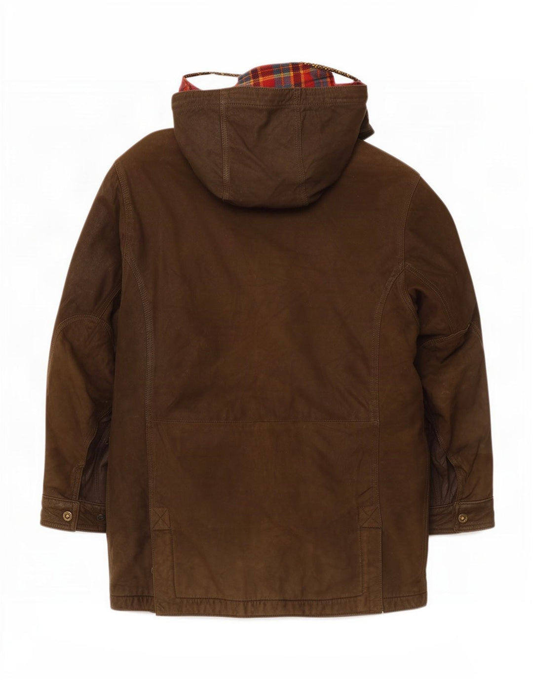 Conrad Manteau coupe-vent à capuche en cuir pour homme IT 52 XL Kaki