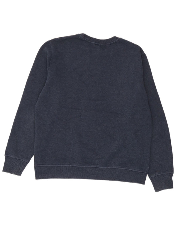 Superdry Sweat-shirt coupe ample pour femme UK 12 Bleu marine moyen Coton