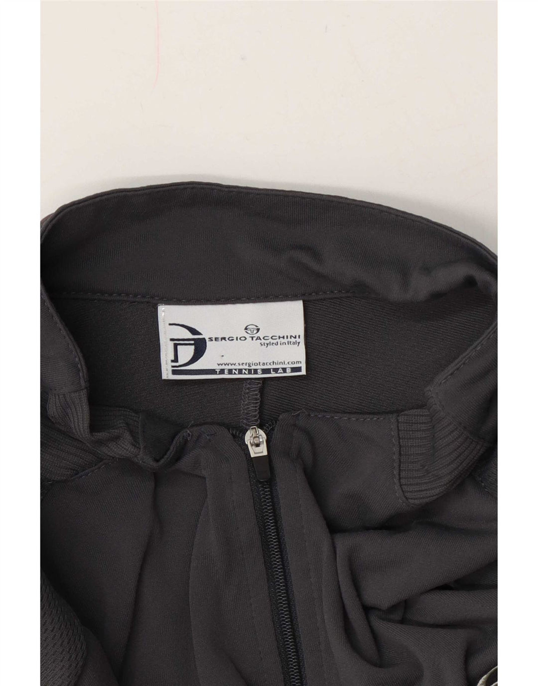 Sergio Tacchini T-shirt à col zippé pour homme XL Gris