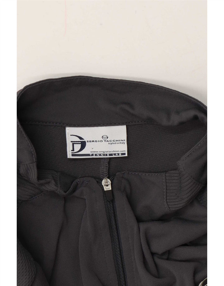Sergio Tacchini T-shirt à col zippé pour homme XL Gris