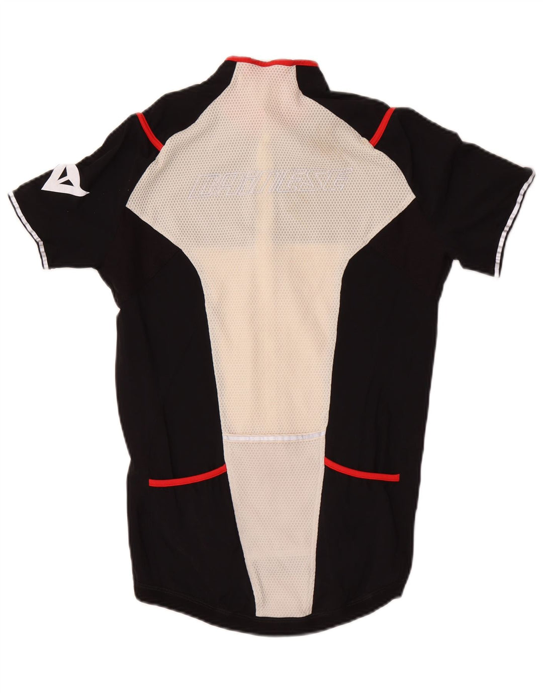 Dainese Haut en Jersey à Manches Courtes et Col Zippé pour Homme Noir Moyen Colorblock