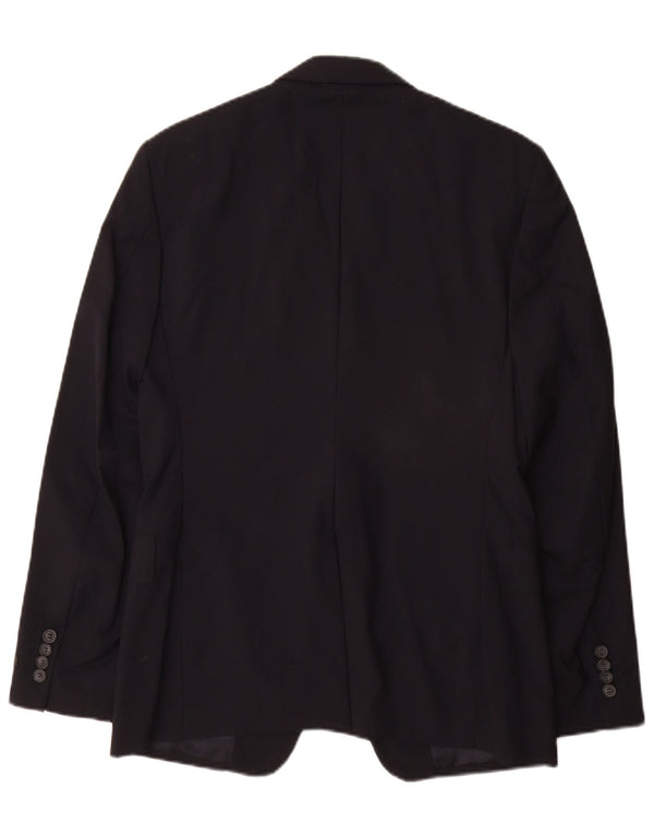 Prada Veste Blazer 2 Boutons Homme IT 48 Laine Bleu Marine Moyen