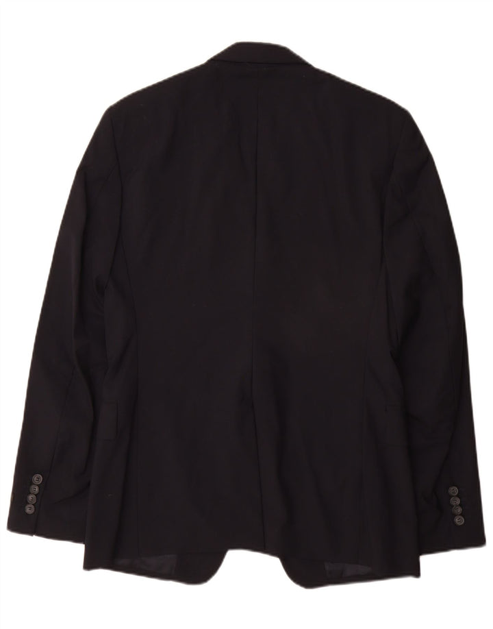 Prada Veste Blazer 2 Boutons Homme IT 48 Laine Bleu Marine Moyen