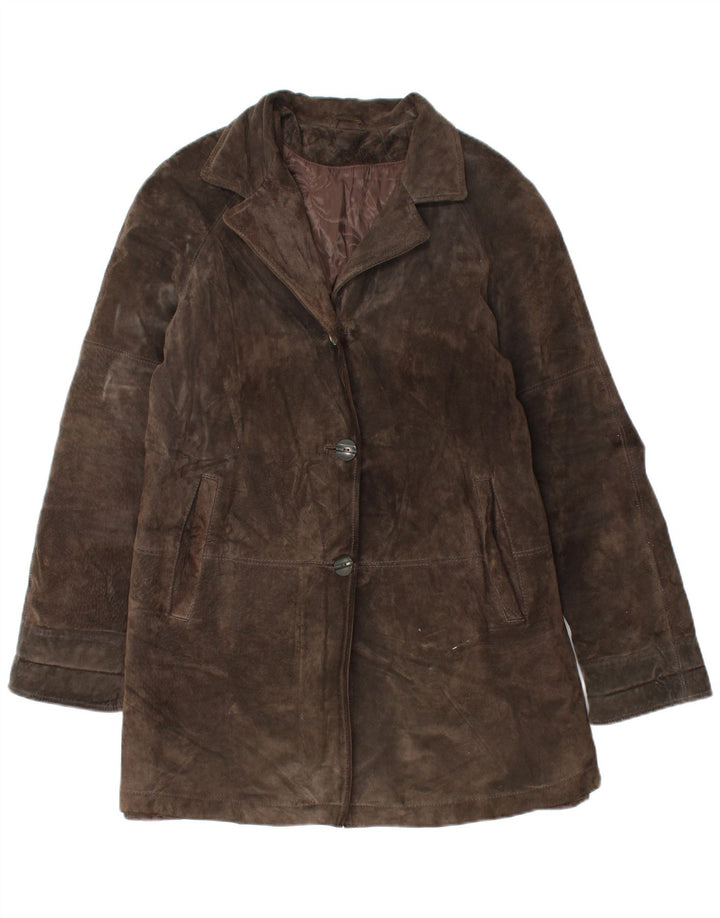 Oviesse Pardessus en Daim Femme IT 44 Cuir Marron Moyen