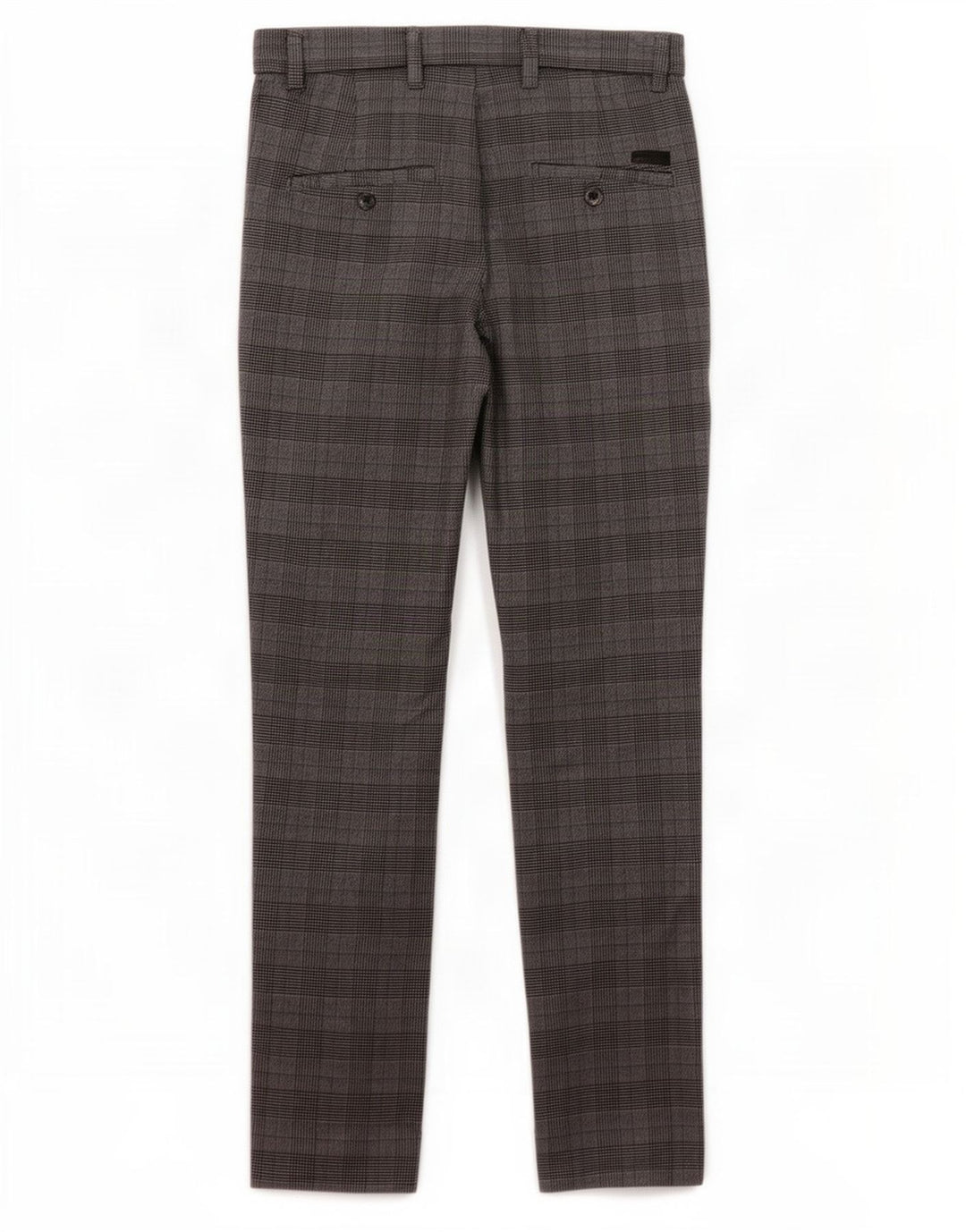 Jack & Jones Pantalon de Costume Marco Slim Homme W28 L30 Gris à Carreaux Polyester