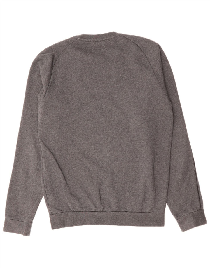 Adidas Mens Sweatshirt Jumper Petit Gris Coton