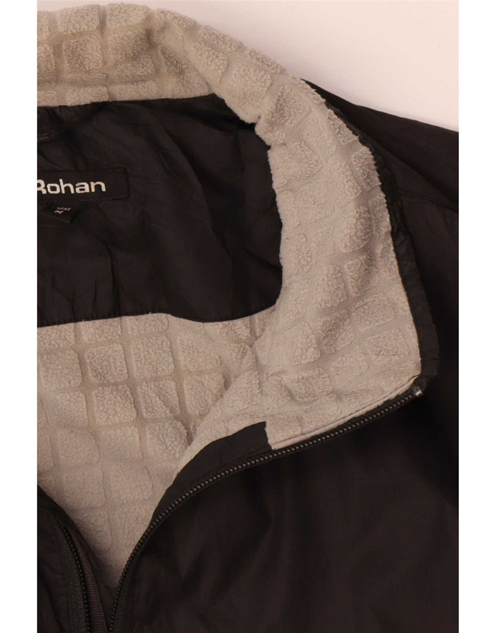 Rohan Veste Bomber Homme UK 38 Moyen Noir Polyester
