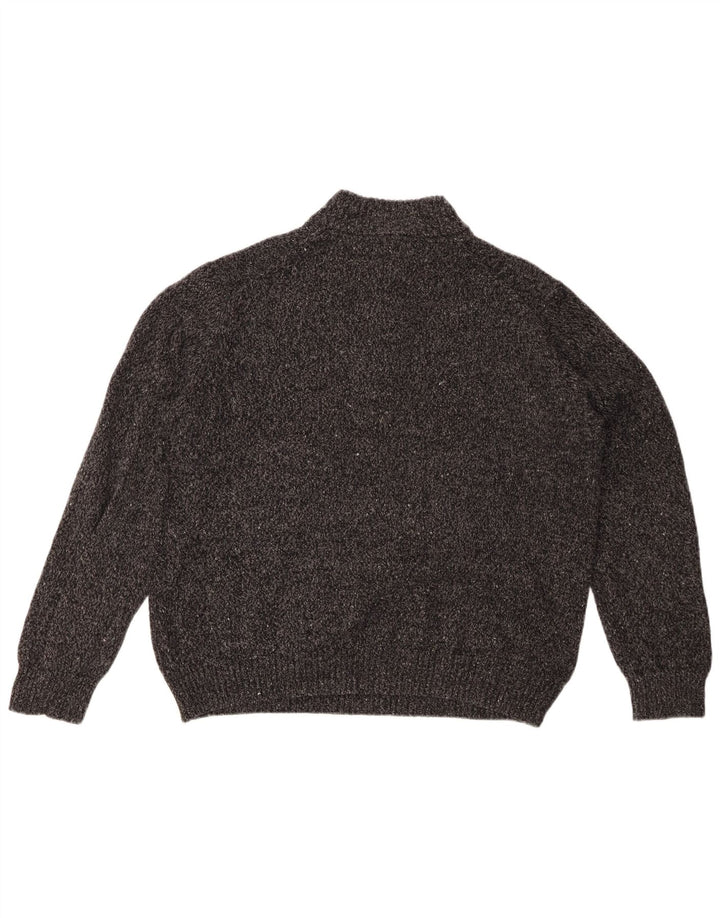 Izod Pull col boutonné pour femme UK 20 2XL Acrylique moucheté gris