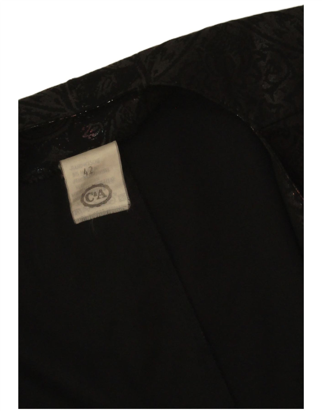 C & A Boléro à manches 3/4 pour femme IT 42 Medium Black Paisley