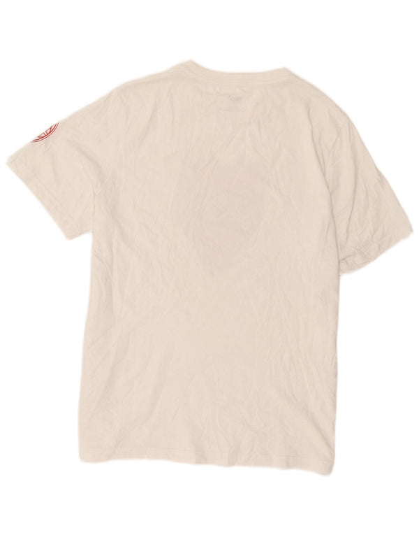 Puma Homme AC Milan Graphic T-Shirt Top Large Blanc Coton