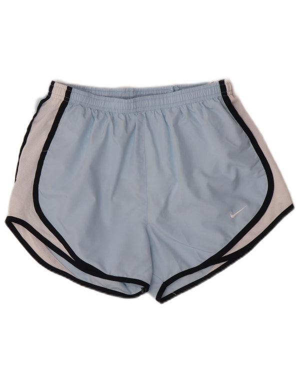 Nike Short de sport coupe ample pour femme UK 8/10 Petit Bleu Colorblock Sports