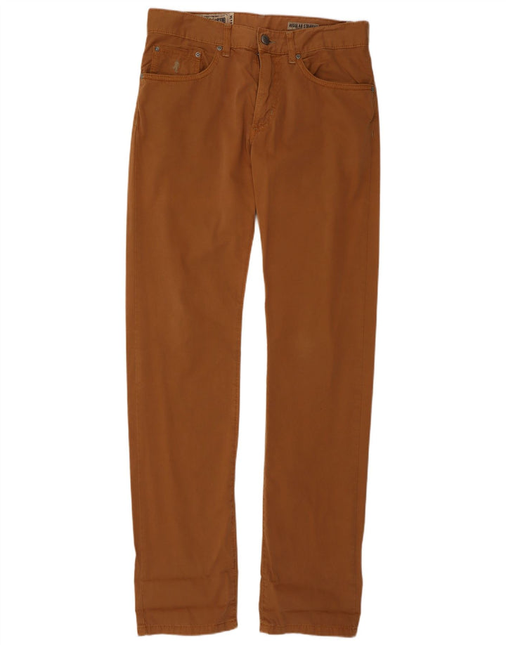 Marlboro Classics Pantalon décontracté droit régulier pour homme W30 L34 Marron