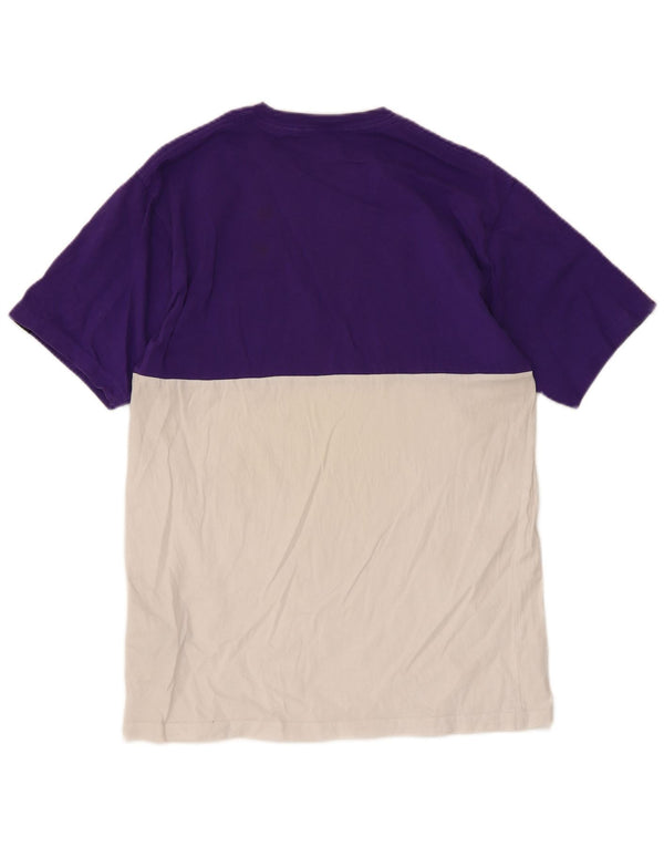 Vans T-shirt coupe classique pour homme en coton color block violet moyen