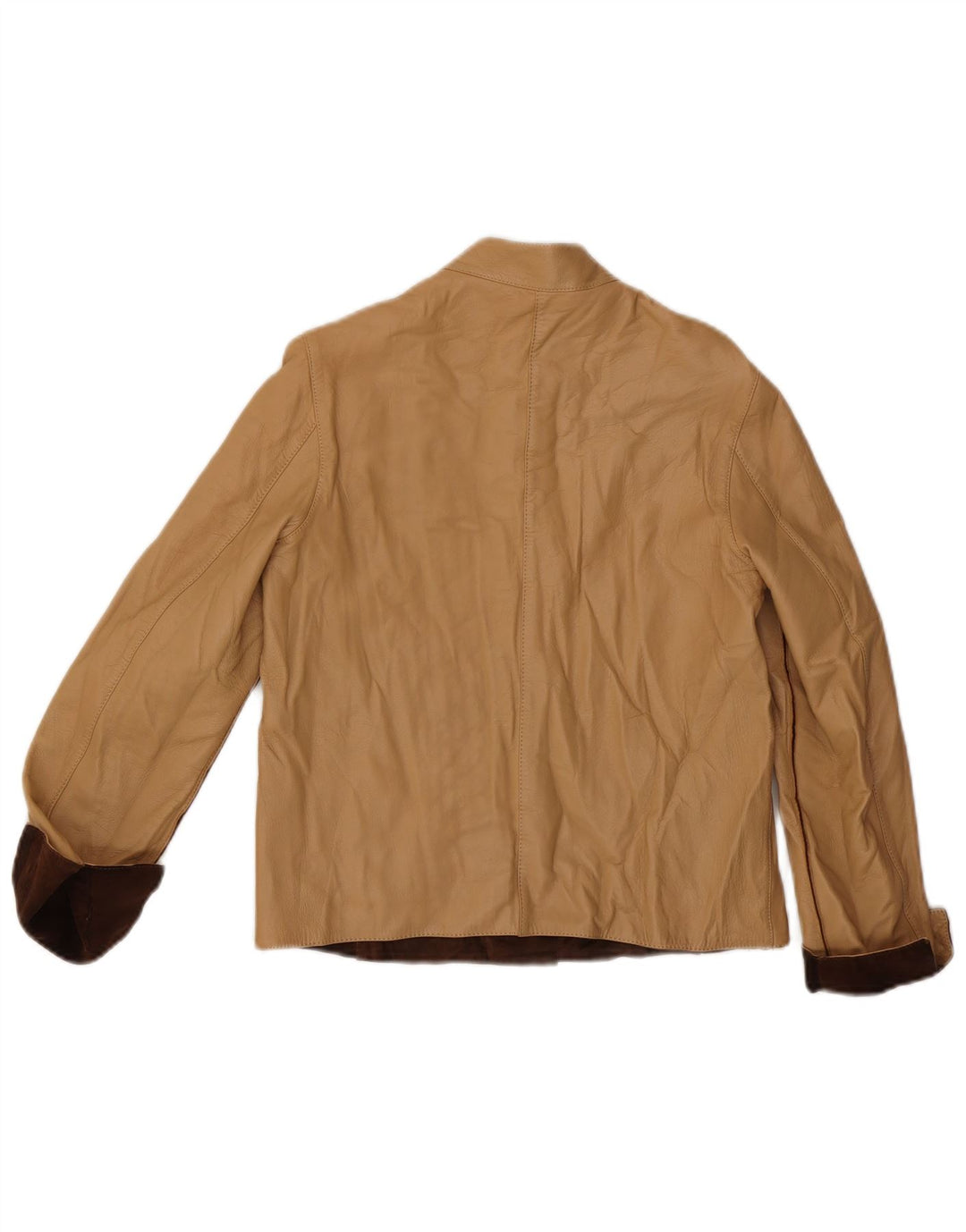 Veste réversible femme vintage IT 42 Medium Brown Colourblock