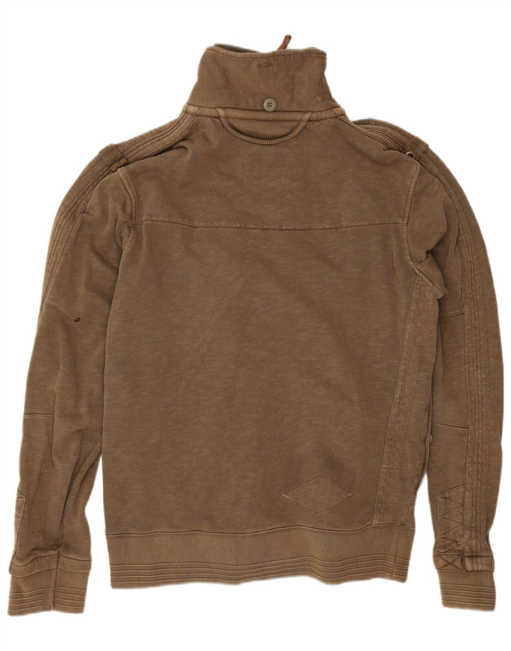 Fat Face Veste de Survêtement Homme Kaki Moyen Coton