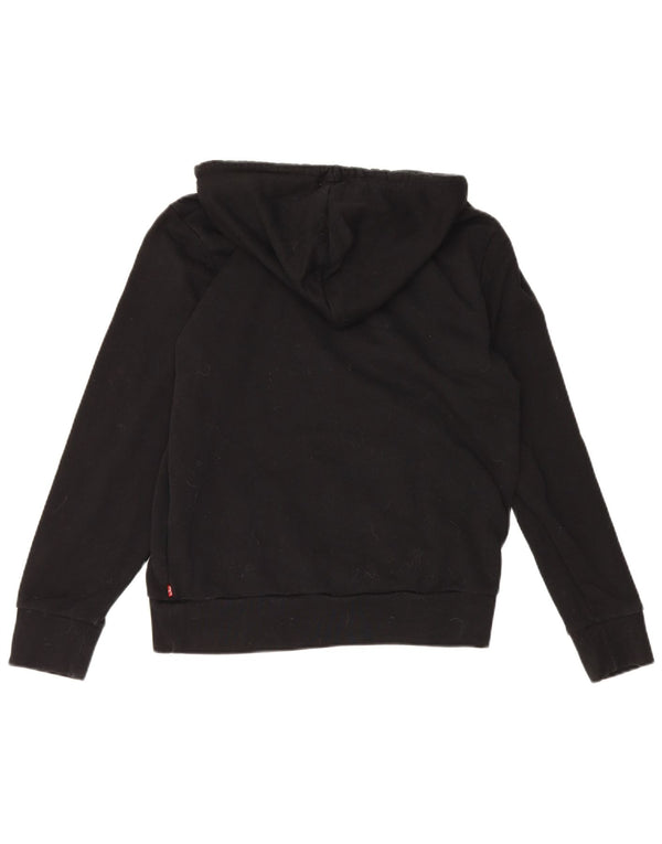 Levi's Pull à Capuche Graphique Femme UK 14 Noir Moyen Coton