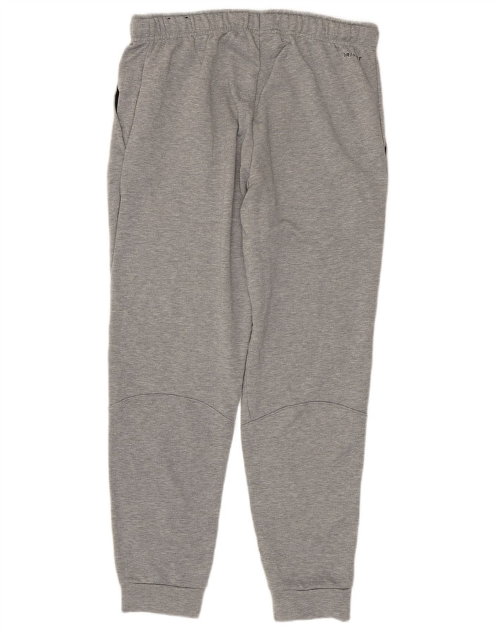 Nike Pantalon de survêtement Dri Fit pour homme Pantalon de jogging Large Gris Polyester