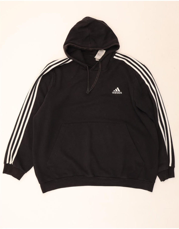 Adidas Pull à capuche pour homme 2XL en coton noir