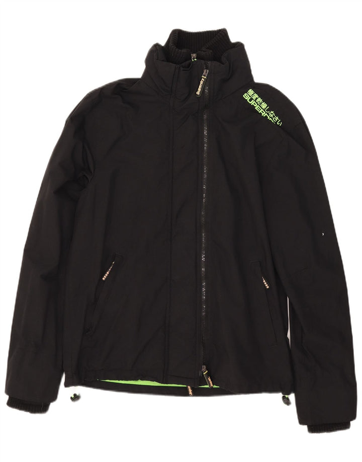 Superdry Veste coupe-vent The Windcheater pour femme UK 16 Large Noir Nylon