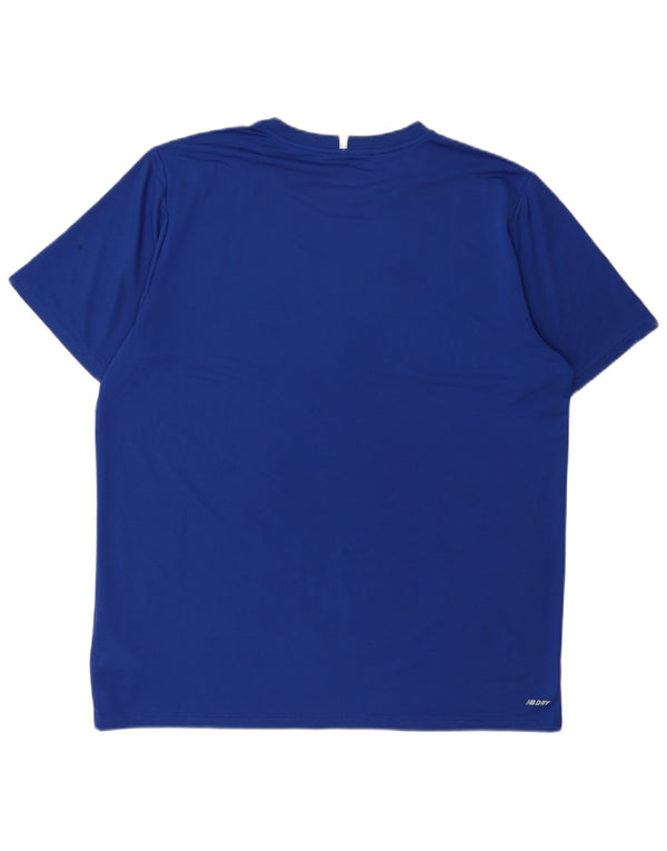 NEW BALANCE T-Shirt Homme Top XL Bleu Polyester