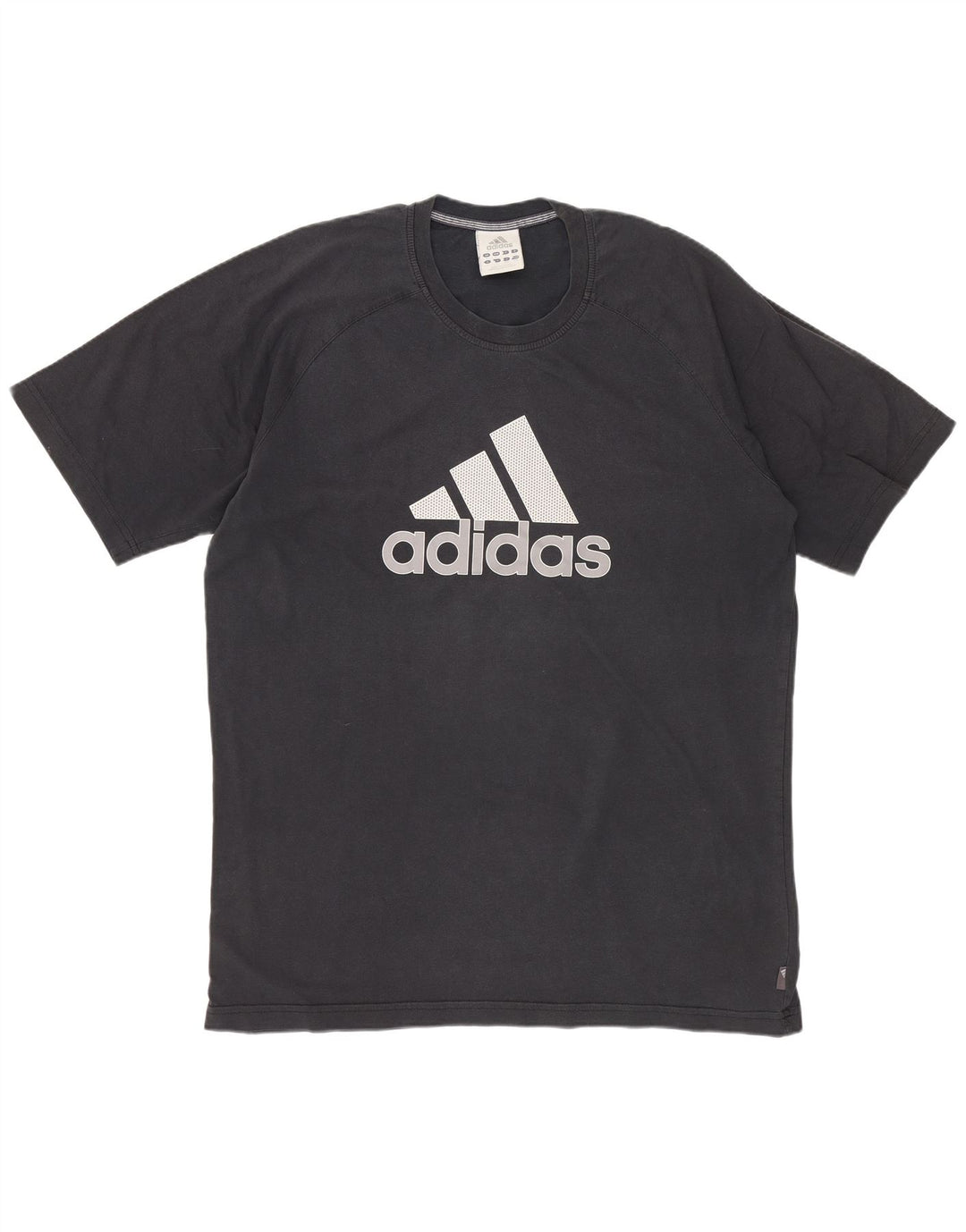 ADIDAS T-shirt graphique pour hommes, grand, en coton noir