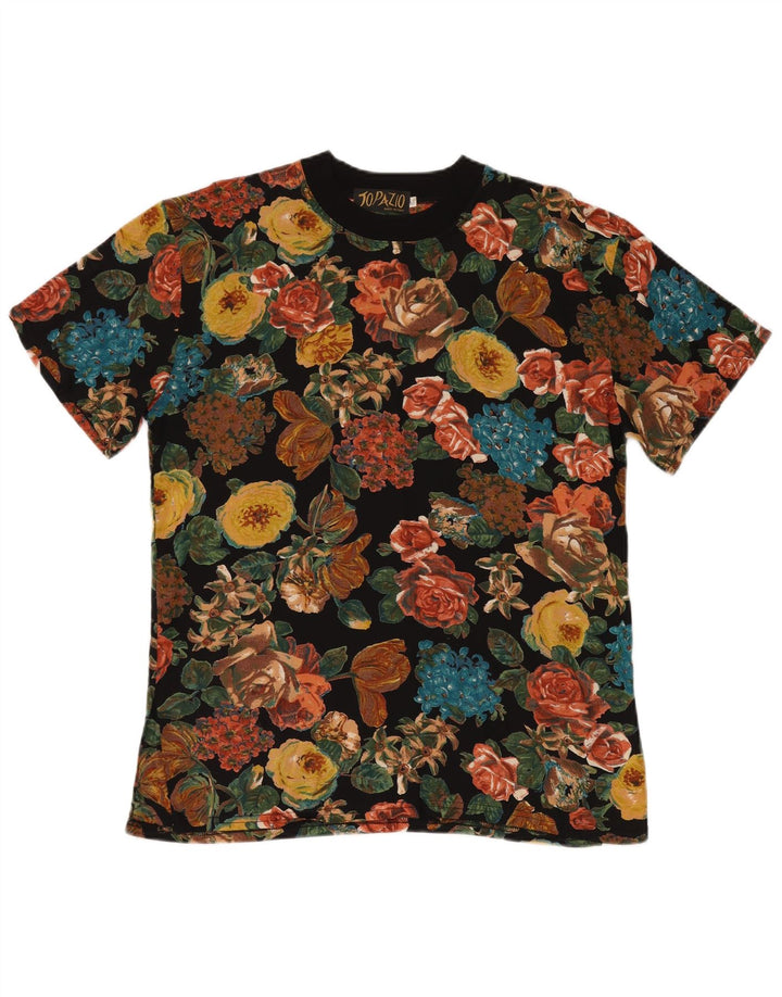 Topazio Chemisier Top UK 44 Medium Multicolore Floral Viscose