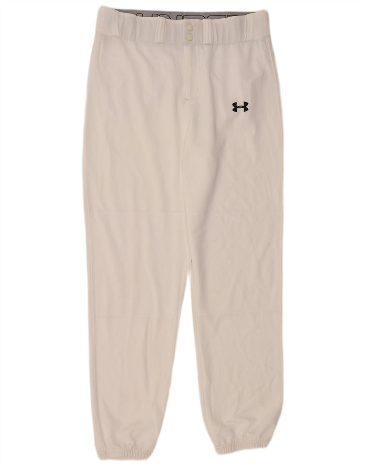 UNDER ARMOUR Pantalon de jogging décontracté pour homme Large W34 L30 Blanc