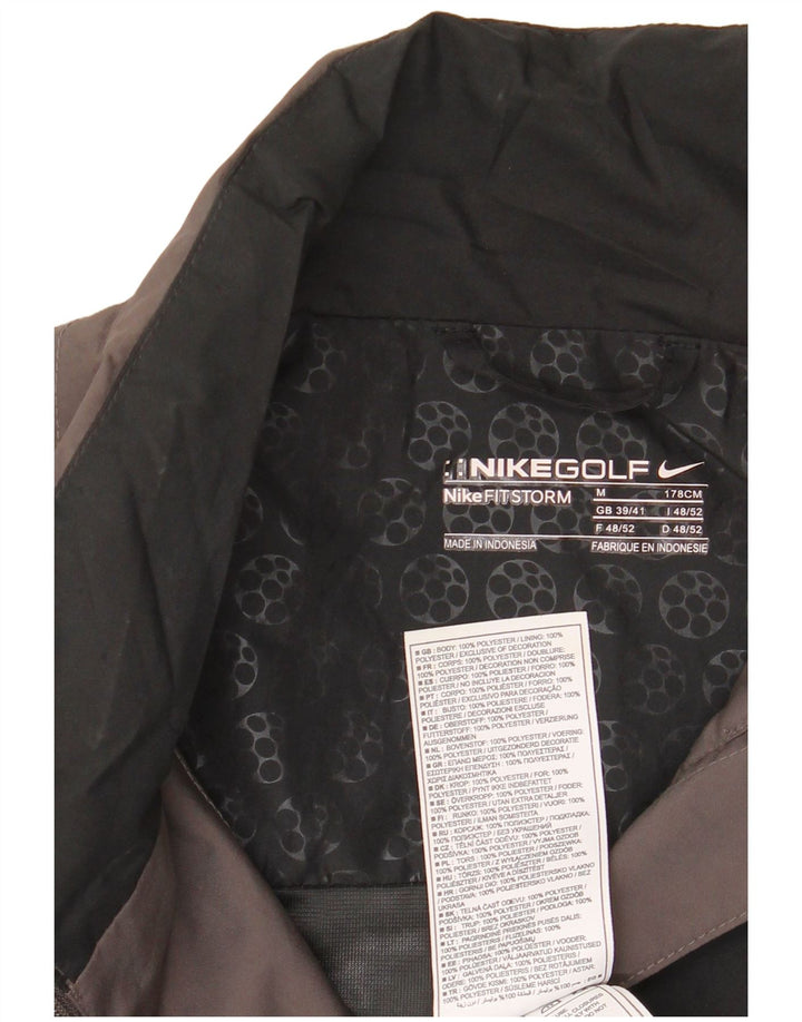 Nike Veste de pluie graphique pour homme UK 39/41 Polyester color block noir moyen