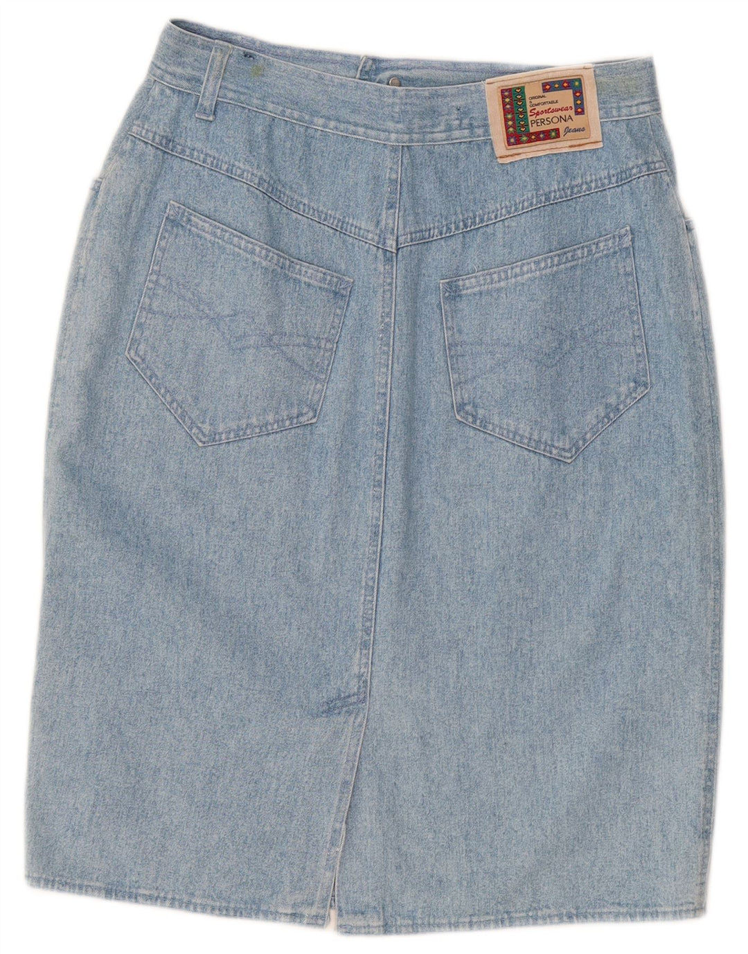 Persona Womens Denim Jupe Taille 21 Moyen W30 Bleu Coton