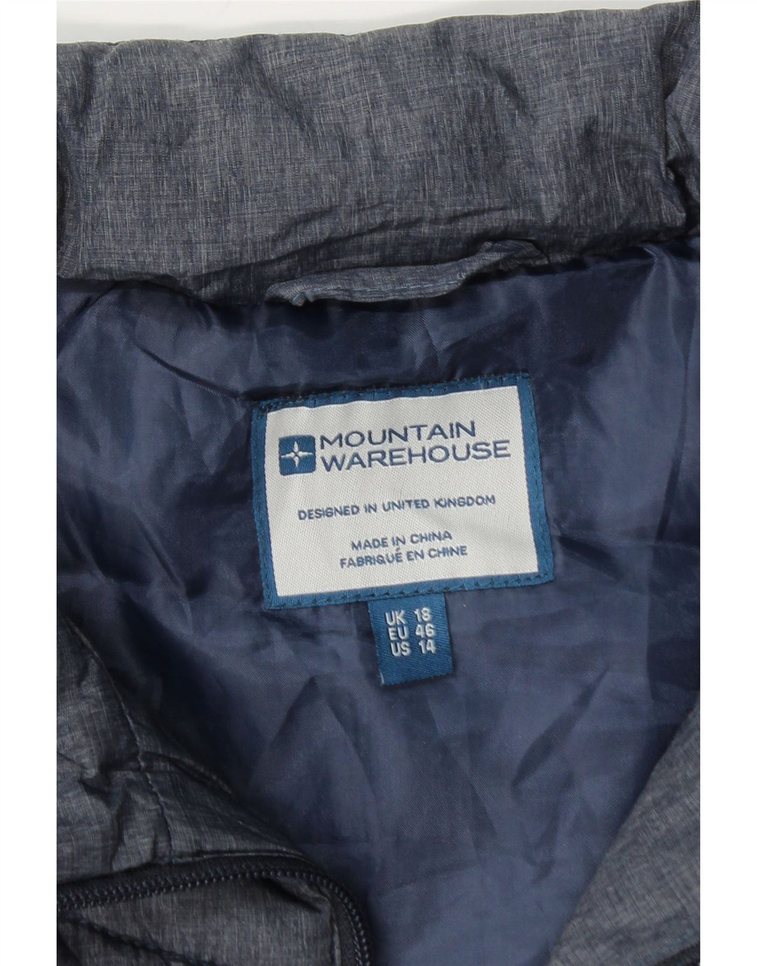Mountain Warehouse Gilet rembourré pour femme UK 18 XL Bleu marine Polyester