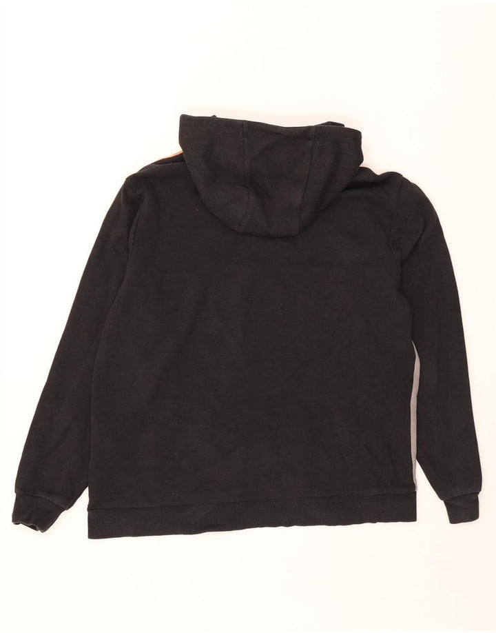 Ellesse Pull à capuche en coton color block noir moyen pour homme