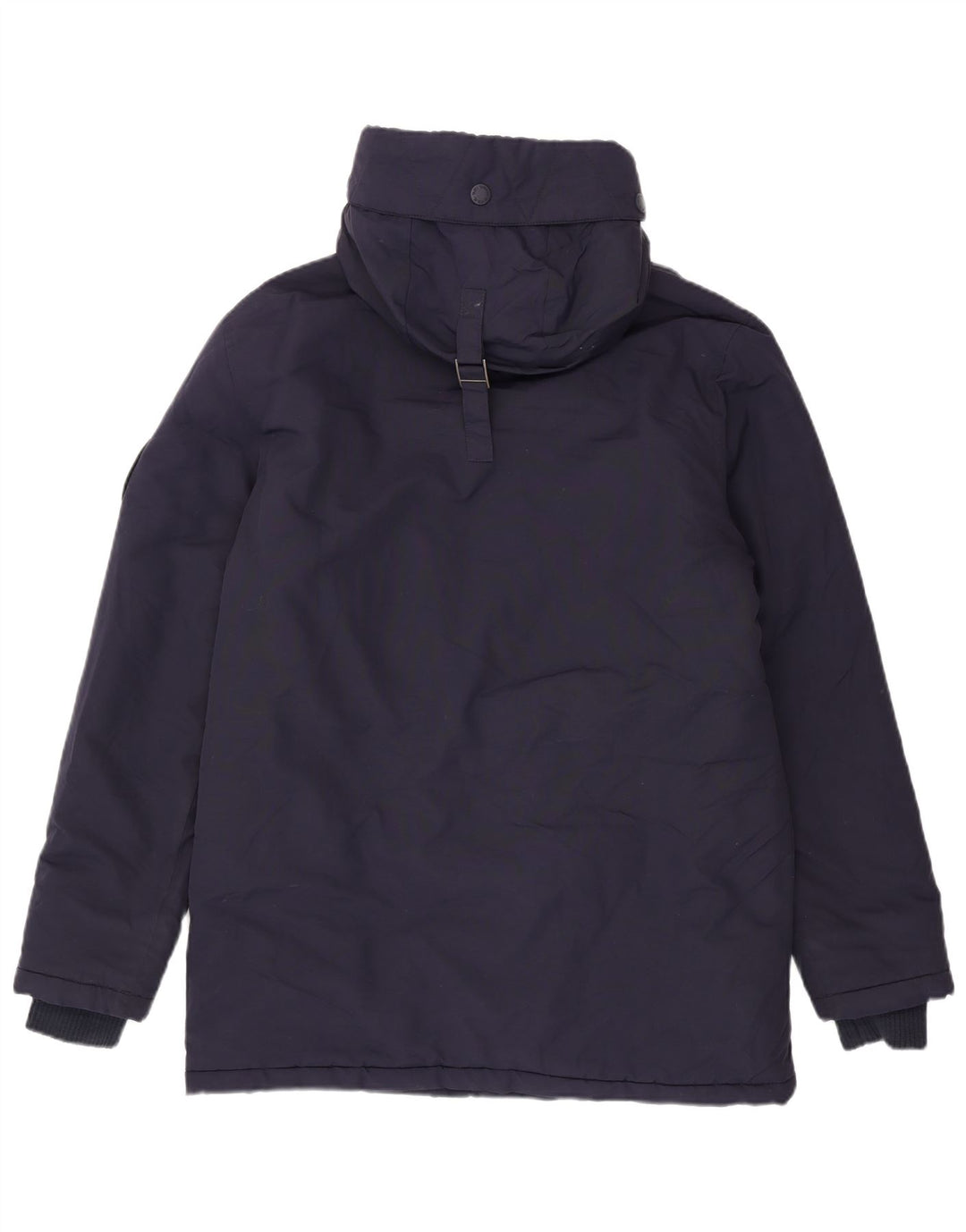 Superdry Veste Parka à Capuche Homme UK 40 Large Bleu Marine Nylon