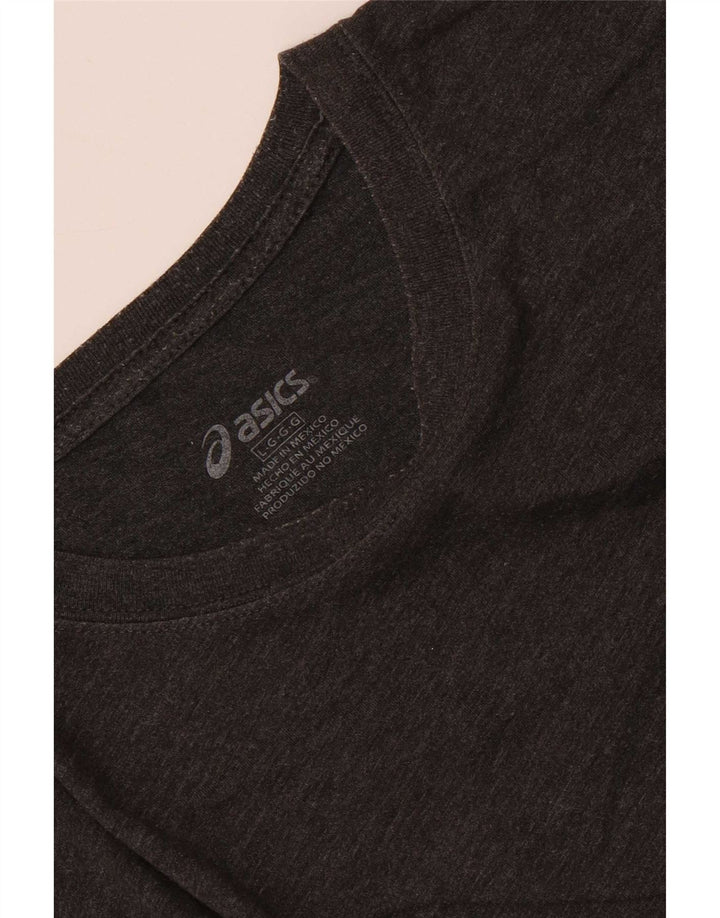 Asics T-shirt graphique pour hommes, grand, gris