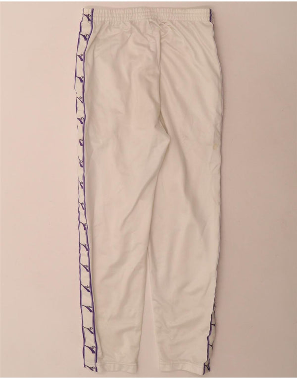 Diadora Pantalon de survêtement graphique pour femme UK 10 Small Blanc Polyester