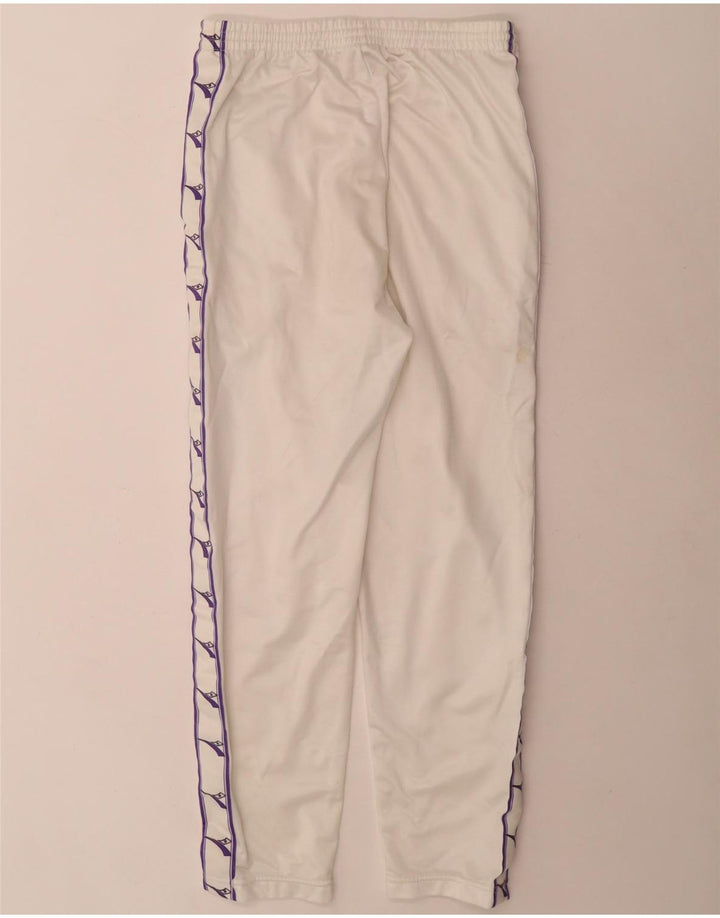 Diadora Pantalon de survêtement graphique pour femme UK 10 Small Blanc Polyester