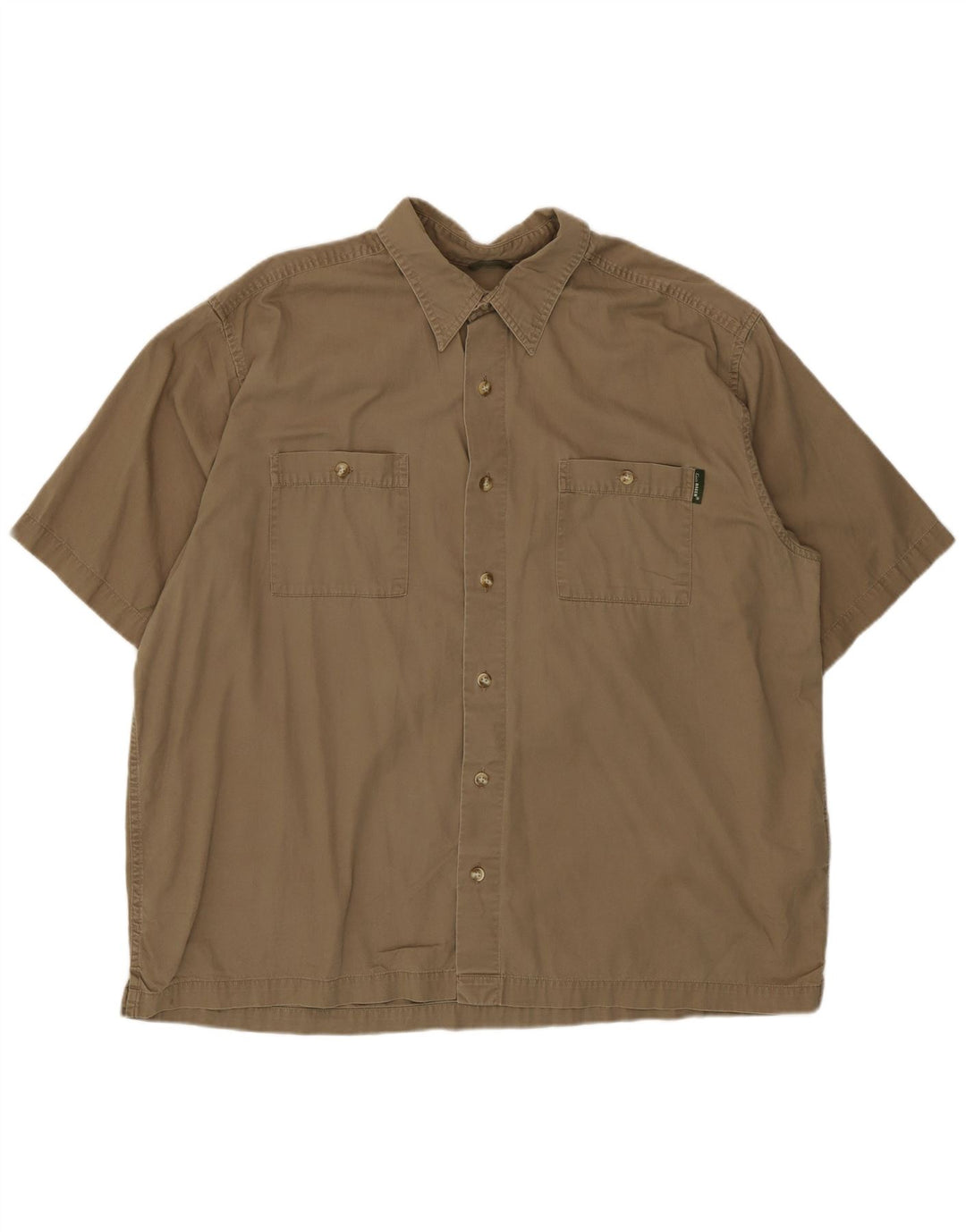 Eddie Bauer Chemise à manches courtes pour homme XL Coton beige