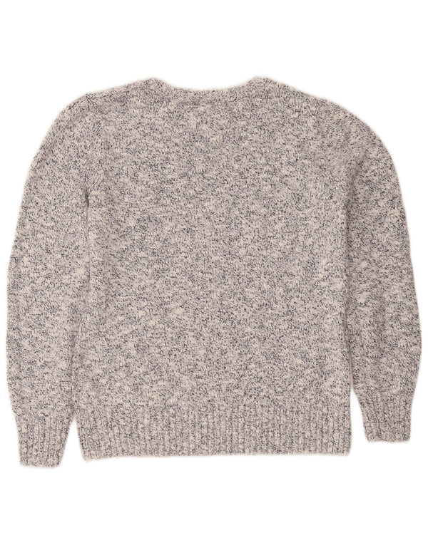 L.L.Bean Pull col bateau pour femme UK 14 Bleu marine moyen moucheté