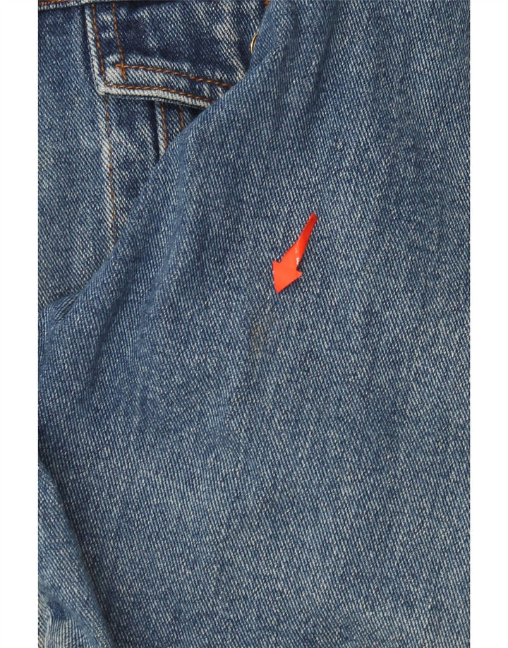 CHAPS Veste en Jean Homme UK 38 Bleu Moyen Coton