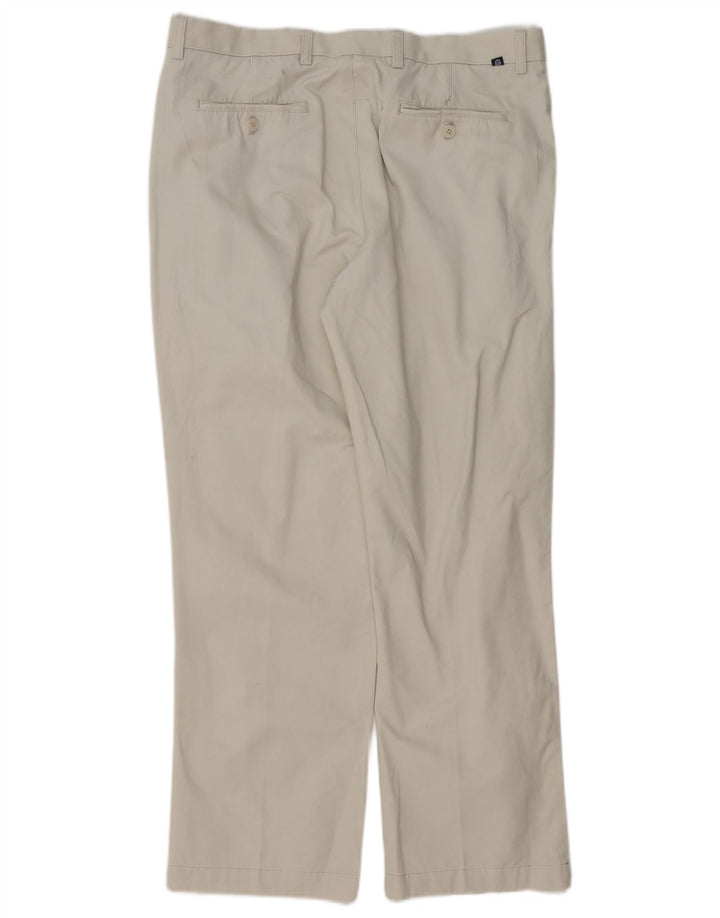 CHAPS Pantalon Chino Pegged Homme W36 L30 Coton Blanc