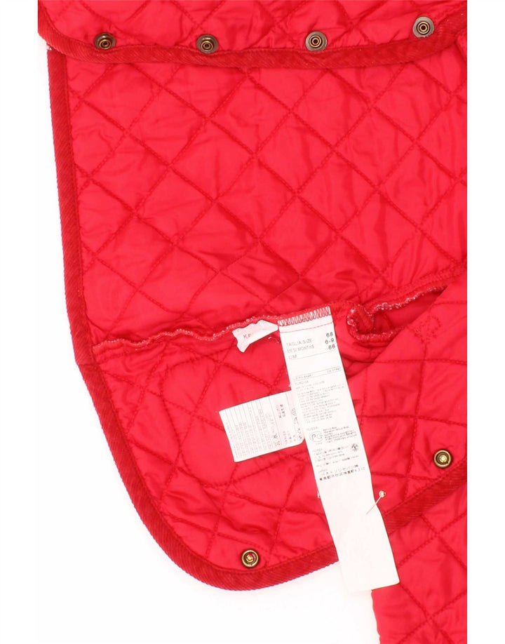 Benetton Veste matelassée bébé garçon 6-9 mois Rouge Polyamide
