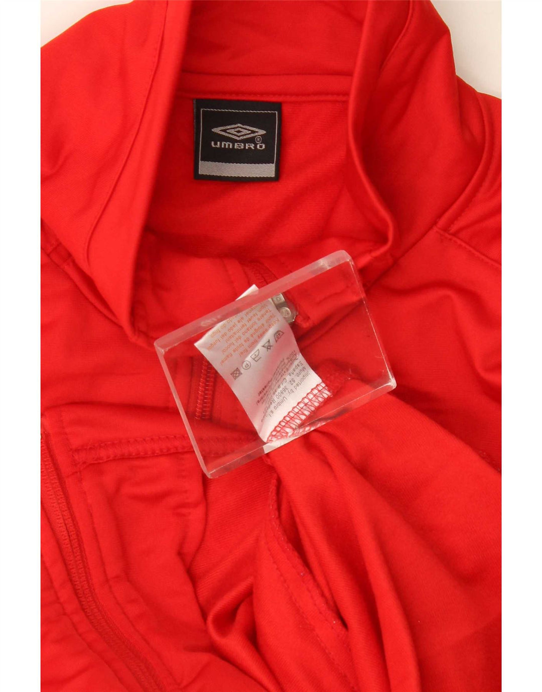 Umbro Veste de Survêtement Homme Rouge Moyen Colorblock Polyester Sports