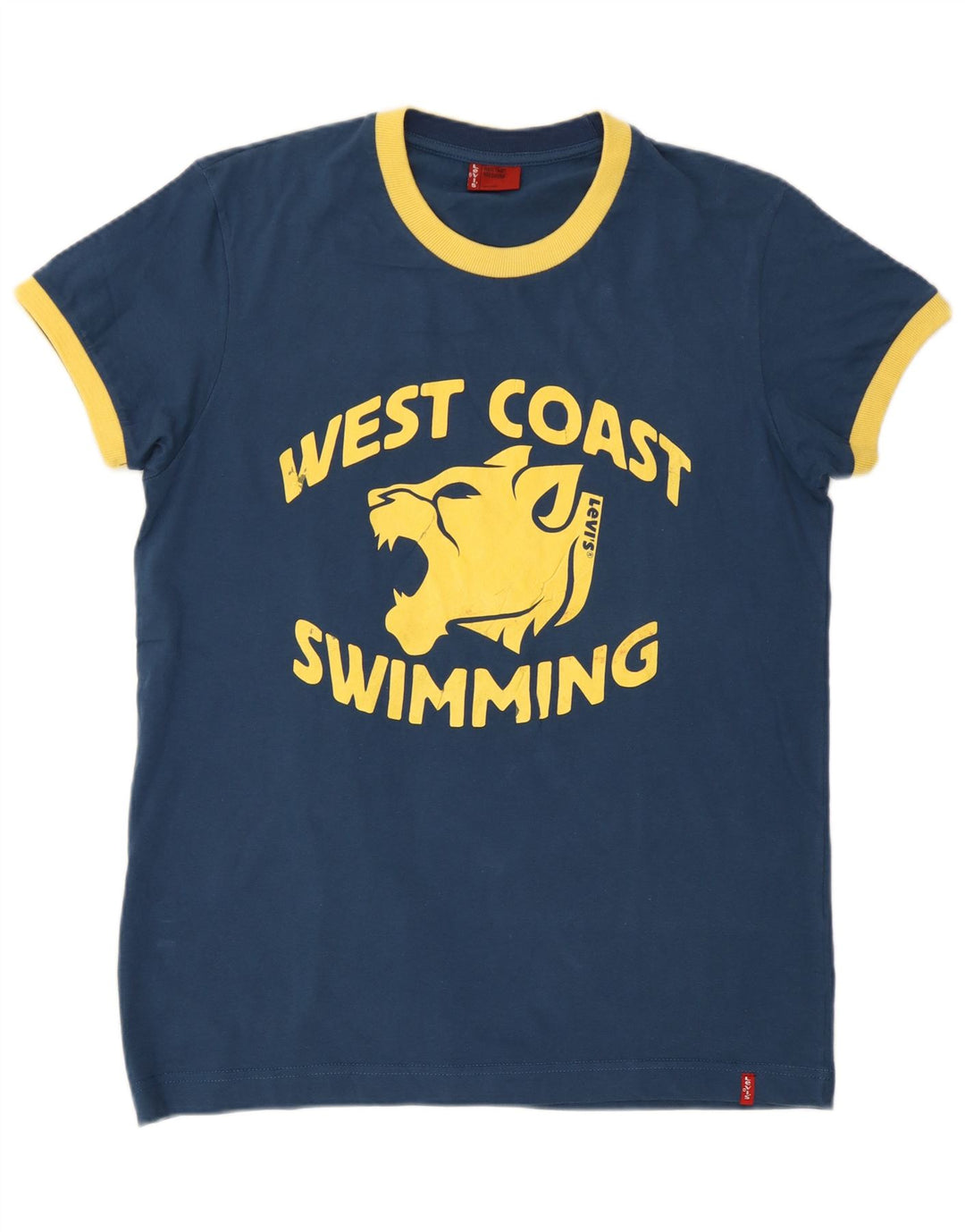 Levi's T-Shirt Graphique Homme Bleu Marine Moyen Coton